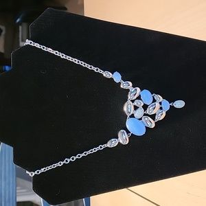 Blue and silver necklace